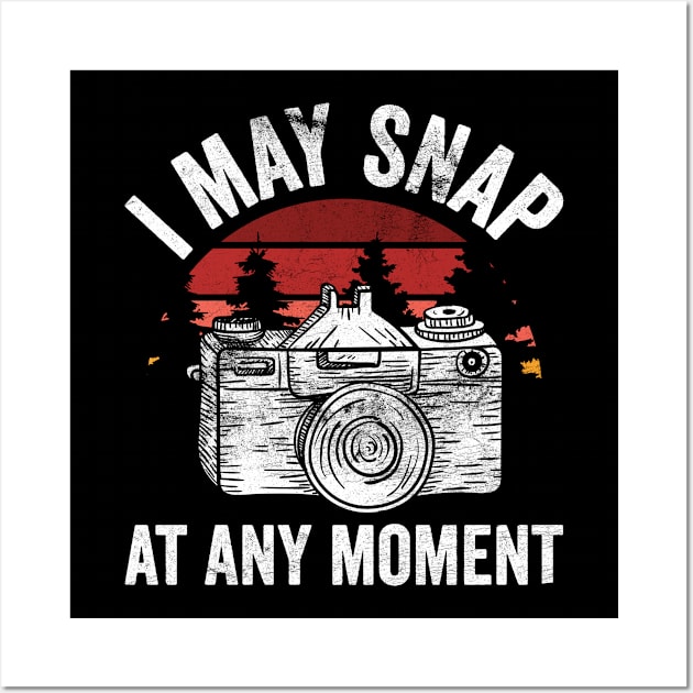 I May Snap At Any Moment Photography Fan Wall Art by Funnyawesomedesigns